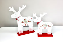 Load image into Gallery viewer, White Scandi Wooden Reindeer
