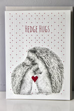 Load image into Gallery viewer, &#39;Hedgehugs&#39; Greetings Card
