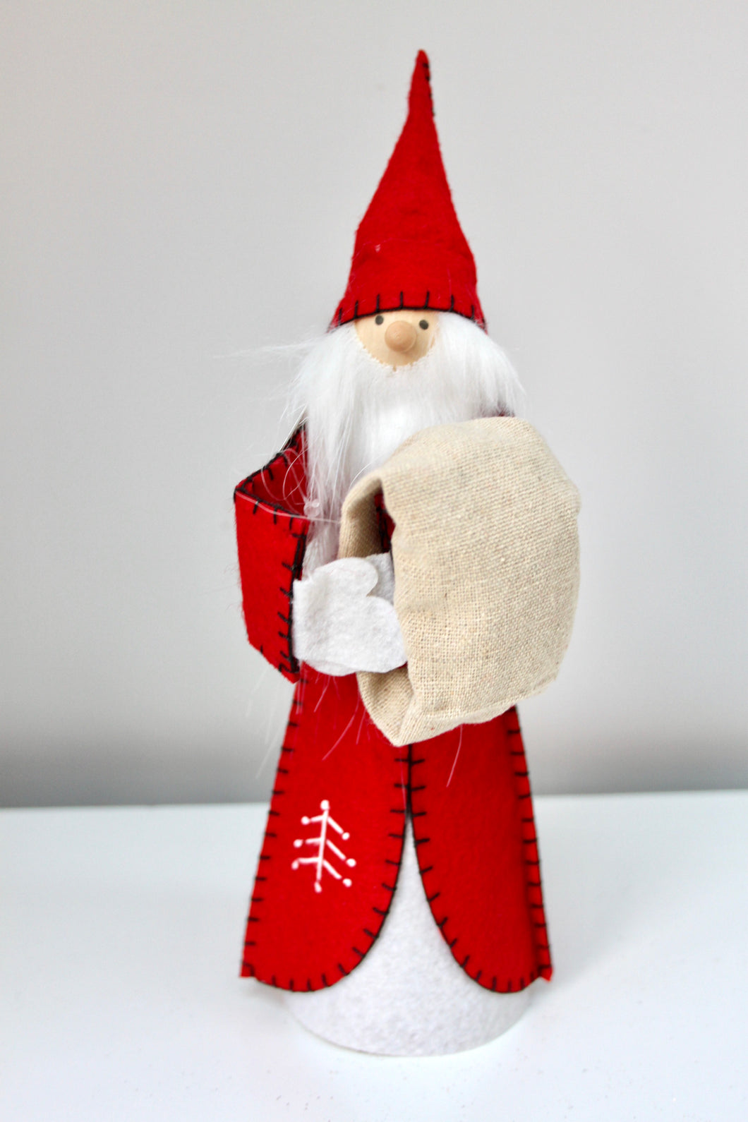 Santa or Angel Felt Christmas Tree Topper