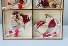 Load image into Gallery viewer, Mini Wooden Mice Decorations
