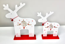Load image into Gallery viewer, White Scandi Wooden Reindeer
