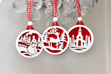 Load image into Gallery viewer, Christmas Scene Scandi Style Decoration Set
