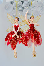 Load image into Gallery viewer, Red and Gold Christmas Fairy

