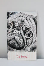Load image into Gallery viewer, Pugs &amp; Kisses Tea Towel
