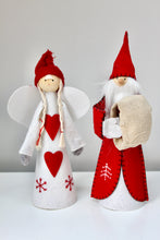Load image into Gallery viewer, Santa or Angel Felt Christmas Tree Topper
