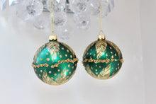 Load image into Gallery viewer, Matt Teal Glass Bauble
