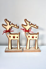 Load image into Gallery viewer, Wooden Reindeer With Bells
