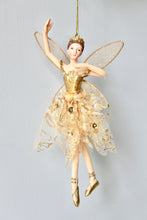 Load image into Gallery viewer, Gold Ballerina Fairy Decoration
