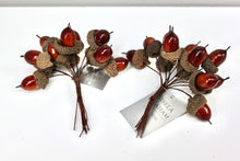 Load image into Gallery viewer, Brown Acorn Christmas Picks
