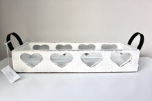 Load image into Gallery viewer, Distressed White Wooden Trug

