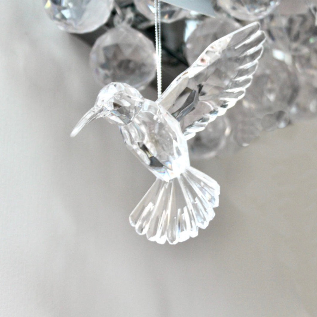 Clear Acrylic Hummingbird