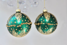 Load image into Gallery viewer, Matt Teal Glass Bauble
