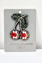 Load image into Gallery viewer, Cherry Bead &amp; Sequin Brooch
