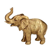 Load image into Gallery viewer, Gold Resin Baby Elephant Ornament
