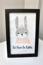 Load image into Gallery viewer, &#39;Let them be little&#39; Rabbit Frame
