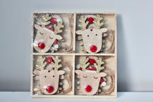 Load image into Gallery viewer, Mini Reindeer Christmas Tree Decorations
