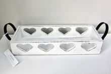 Load image into Gallery viewer, Distressed White Wooden Trug
