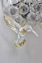 Load image into Gallery viewer, Gold Glitter Acrylic Hummingbird
