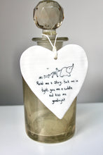 Load image into Gallery viewer, &#39;Read me a story..&#39; Wobbly Porcelain Heart
