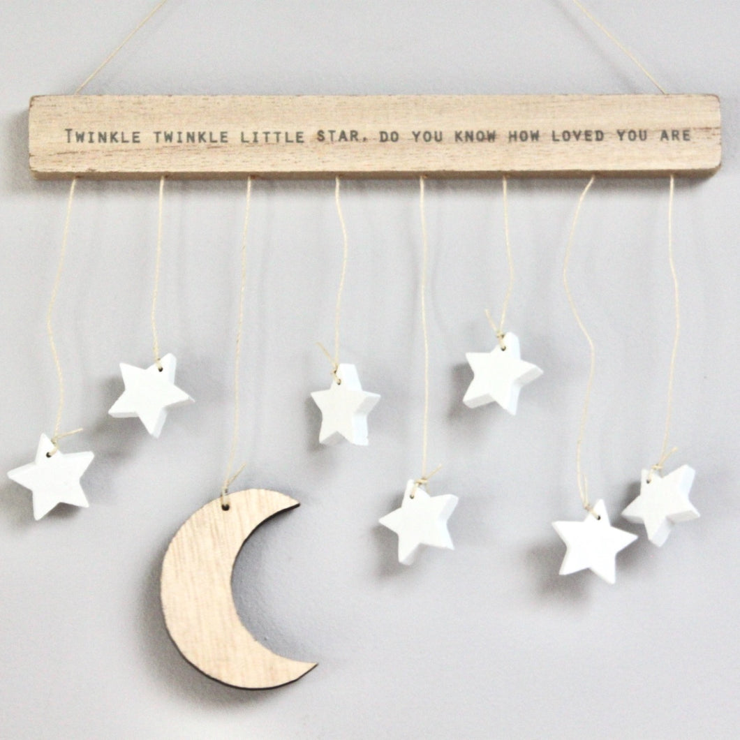 Twinkle Twinkle Little Star' Wooden Sign