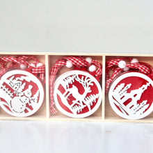 Load image into Gallery viewer, Christmas Scene Scandi Style Decoration Set
