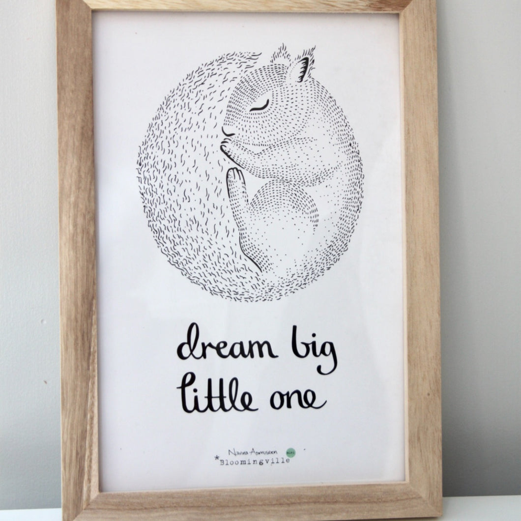 'Dream big little one' Framed Print