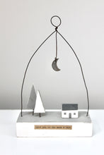 Load image into Gallery viewer, Love you to the moon and back&#39; Moonlit Cabin Scene
