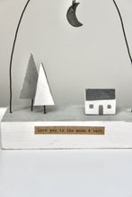 Load image into Gallery viewer, &#39;Love you to the moon and back&#39; Moonlit Cabin Scene
