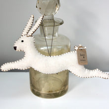 Load image into Gallery viewer, Annie White Leaping Rabbit
