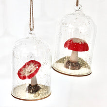 Load image into Gallery viewer, Glitter Toadstool in Glass Dome
