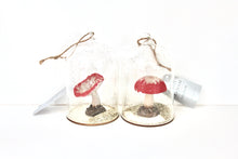Load image into Gallery viewer, Glitter Toadstool in Glass Dome
