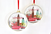 Load image into Gallery viewer, London Glass Disc Bauble Decoration
