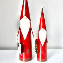 Load image into Gallery viewer, Tall Tin Cone Scandi Santa Set
