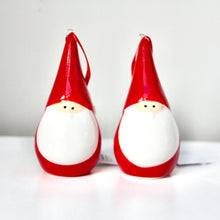Load image into Gallery viewer, Ceramic Red Santa Gonk Decorations
