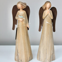 Load image into Gallery viewer, Natural Christmas Angel with Metal Wings
