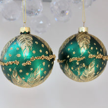 Load image into Gallery viewer, Matt Teal Glass Bauble

