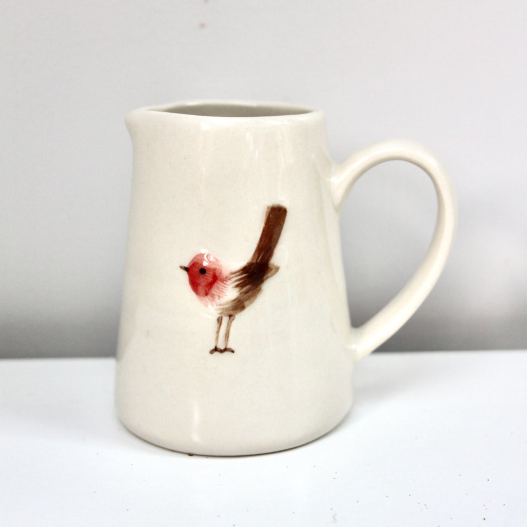 Christmas Robin Miniature Jug