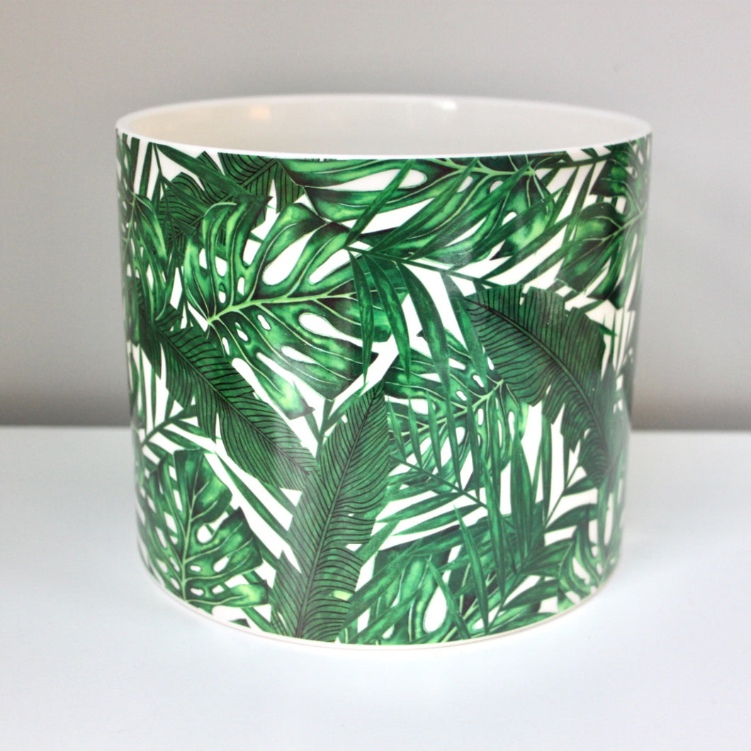 Green Leaf Ceramic Planter