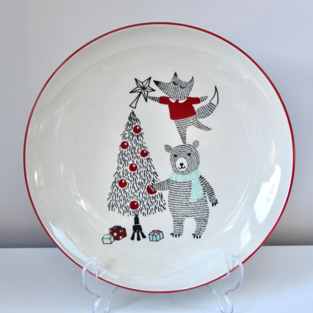 Christmas Bear Children's Plate