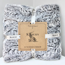Load image into Gallery viewer, Silver Luxurious Faux Fur Throw
