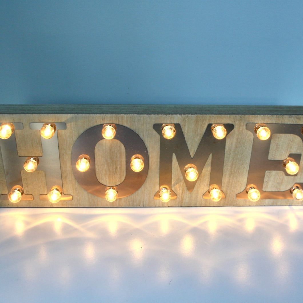'Home' LED Sign