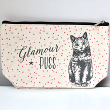 Load image into Gallery viewer, Glamour Puss Cosmetic Bag
