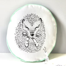 Load image into Gallery viewer, Sleeping Hedgehog Mini Cushion
