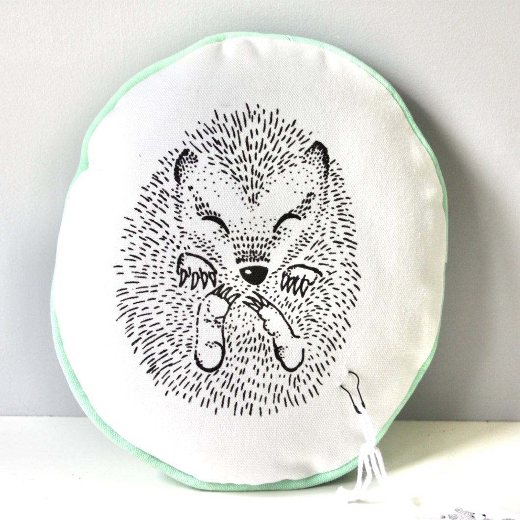 Sleeping Hedgehog Mini Cushion