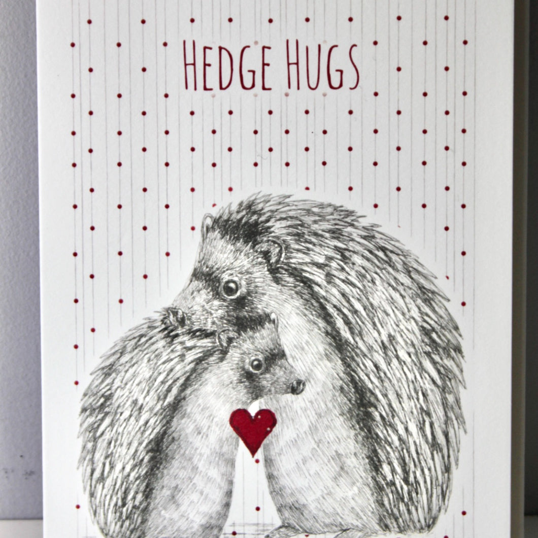 'Hedgehugs' Greetings Card