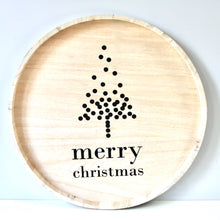 Load image into Gallery viewer, Merry Christmas Wooden Tray
