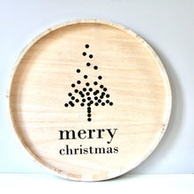 Load image into Gallery viewer, Merry Christmas Wooden Tray
