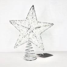 Load image into Gallery viewer, Glitter Mesh Tree Top Star
