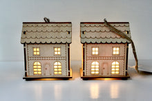 Load image into Gallery viewer, Wooden LED House Decoration
