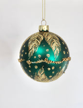 Load image into Gallery viewer, Matt Teal Glass Bauble
